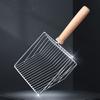 Cat Litter Scoop Metal Wire Cat Poop Scooper Cat Litter Sifting Shovel with Solid Wood Handle for Litter Box Cat Waste Cleaning