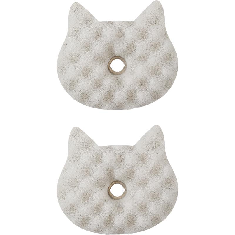 

New Arrival Kitchen Cleaning Double-Sided Scouring Pad Three-Dimensional Honeycomb Dishwashing Sponge Cat-Shaped Made PU