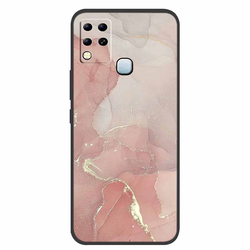 For Infinix Hot 11 G37 Case X689F Marble Silicone Protective TPU Soft Back Cover for Infinix Hot11 G37 128GB Funda Cartoon Coque