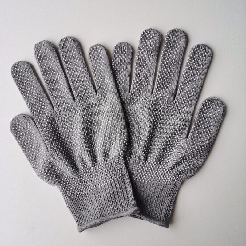 Qishanyue Nylon Point-Dipped Non-Slip Gloves, 12 Pairs