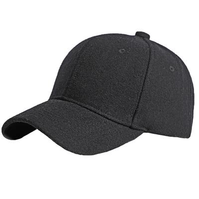 CZ156 [White Fang] Hat, Cap, Plain, Brim, Cool, Simple, Outdoor, Casual, Men's, Women's, (Black)