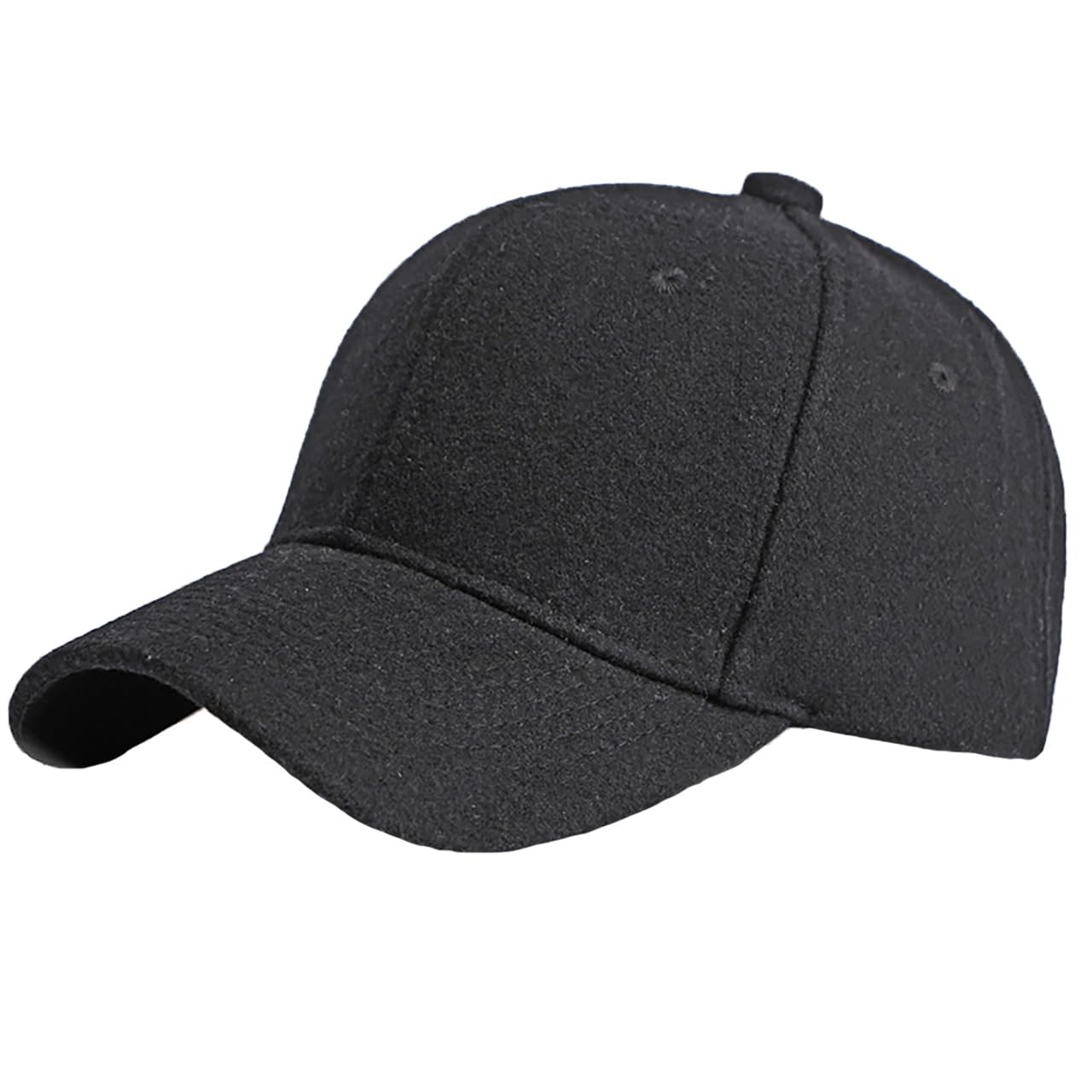 

CZ156 [White Fang] Hat, Cap, Plain, Brim, Cool, Simple, Outdoor, Casual, Men s, Women s, (Black) чорний