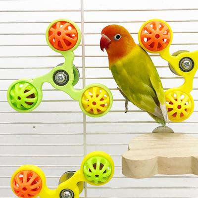 2 ks Papoušek Spinner Hračka s chrastítkem Interaktivní chrastící míček Kolečko Hračka pro andulky Hračky do klece pro andulky, korely Zábava Žvýkání Cvičení