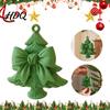 Lightweight Plastic Tree Accessories 3D Printed Christmas Ornament with Bow Design Decorative Xmas Reusable Festive