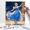 Disney Cinderella Oil Painting Art Set Handmade Diy Gift Home Decoration Ballroom Dance Princess Elegant Design Wall Art Decor