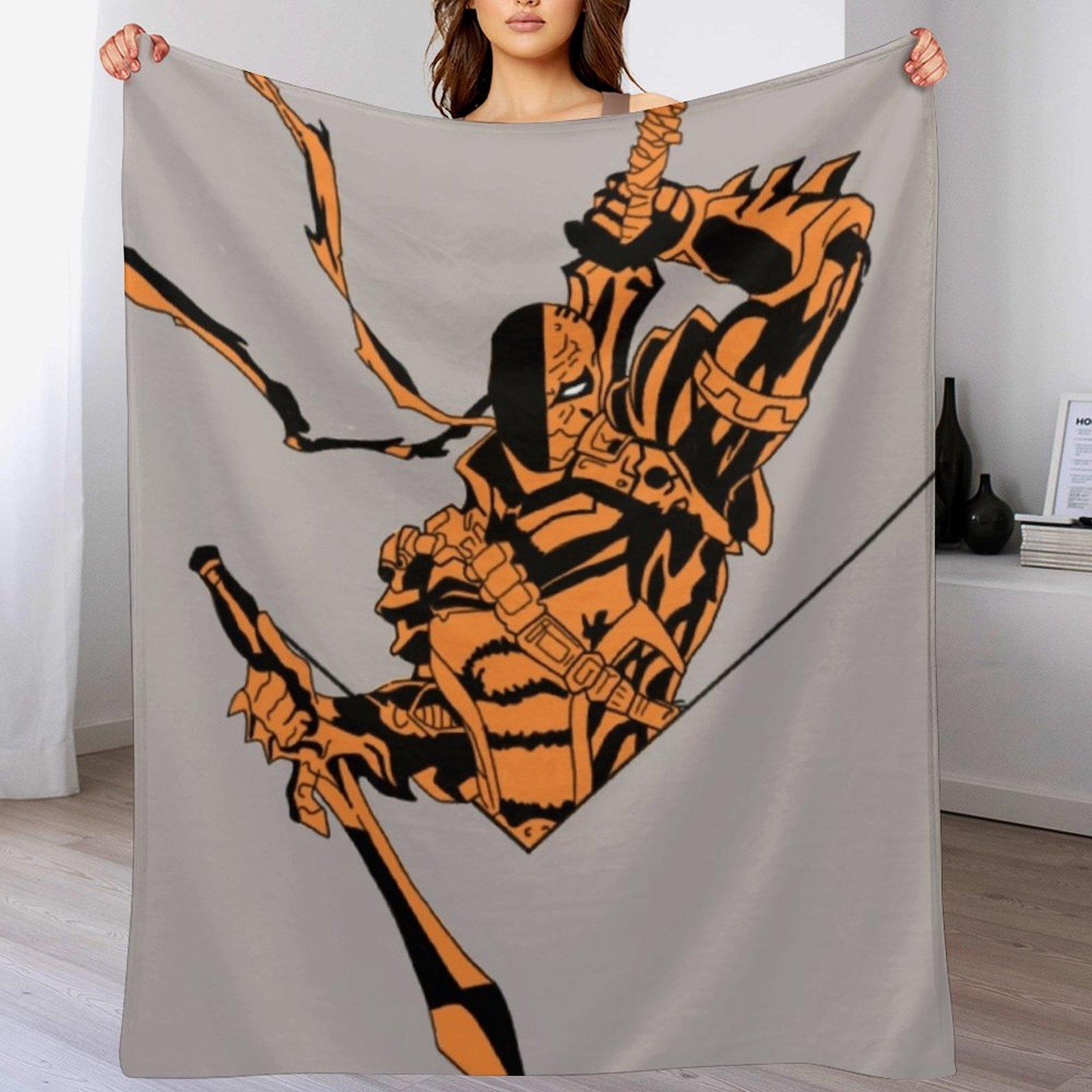 Deathstroke Slade Wilson Throw Blanket Long Lasting Soft Plush Blanket for Daily Use 102x76cm(40x30in)
