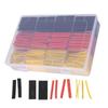800 Pcs Heat Shrink Tubing Red Yellow Black Shrinkable Insulated Wire Cable Protection Sleeves Combi