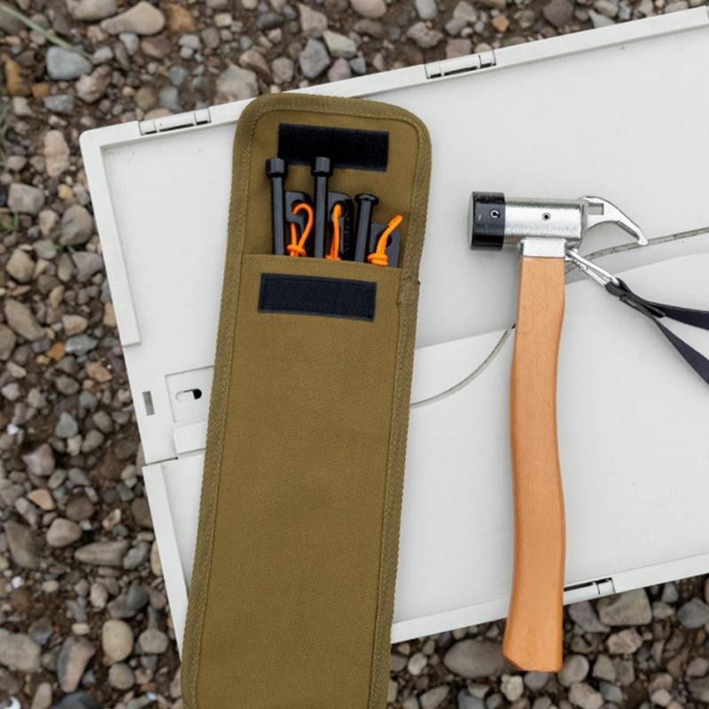 Camping Tent Nails Storage Pouches Tent Stakes Organizers Suitable for Mountaineering Camping Enthusiasts Large Capacity