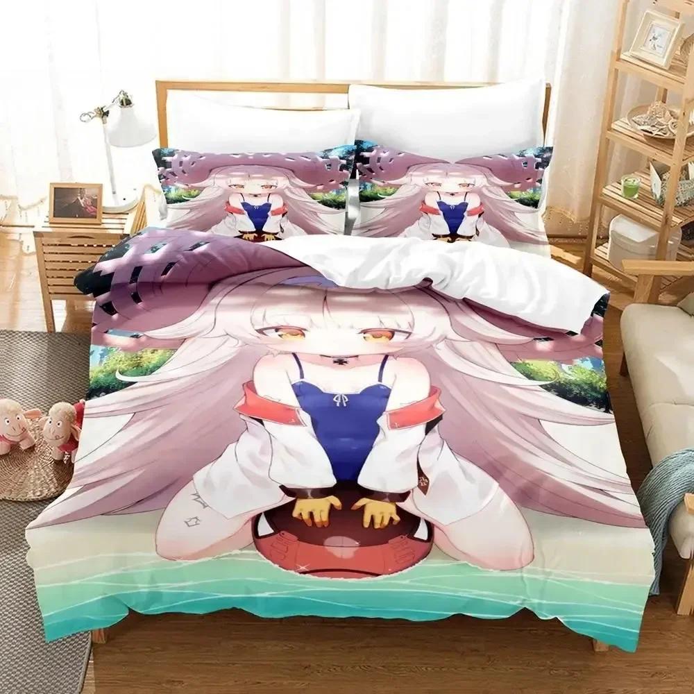 Comforter Azur Lane Art Bedding Set Single Twin Full Queen King Size Bed Set Adult Kid Bedroom S 3D Print Bed