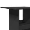Bartisch with Shelves Black 60 x 60 x 102 cm Engineered Wood