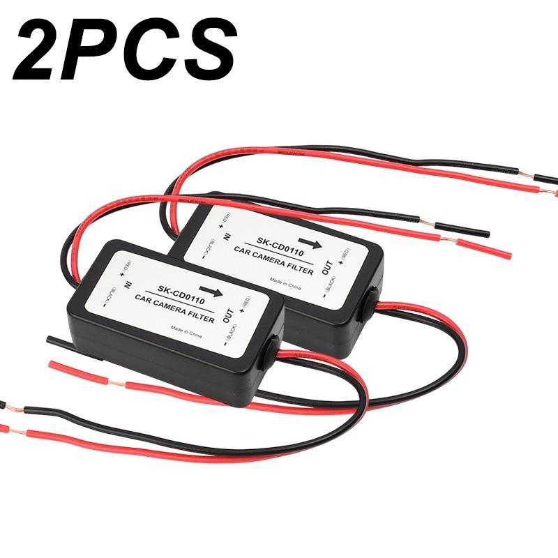 Auto Camera Filter Relay Capacitor Filter Connector 1/2/3PCS Car Rectifier Power Car Rear View Camera Power Relay Capacitor