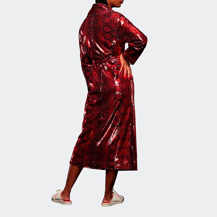 Adidas Originals X Ivy Park Seq Duster Casual Sportslig Lang Jakke Dame Yttertøy Rød Fluorescerende HH7330