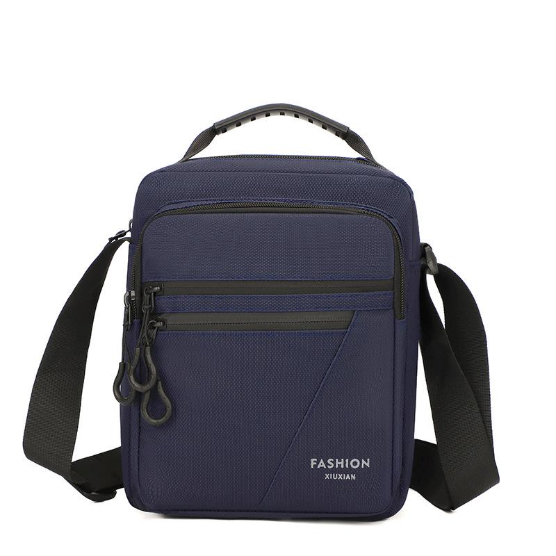 Large Capacity Business Crossbody Bag Water-Repellent Wear-Resistant Handbag Men's Commuter Shoulder Bag