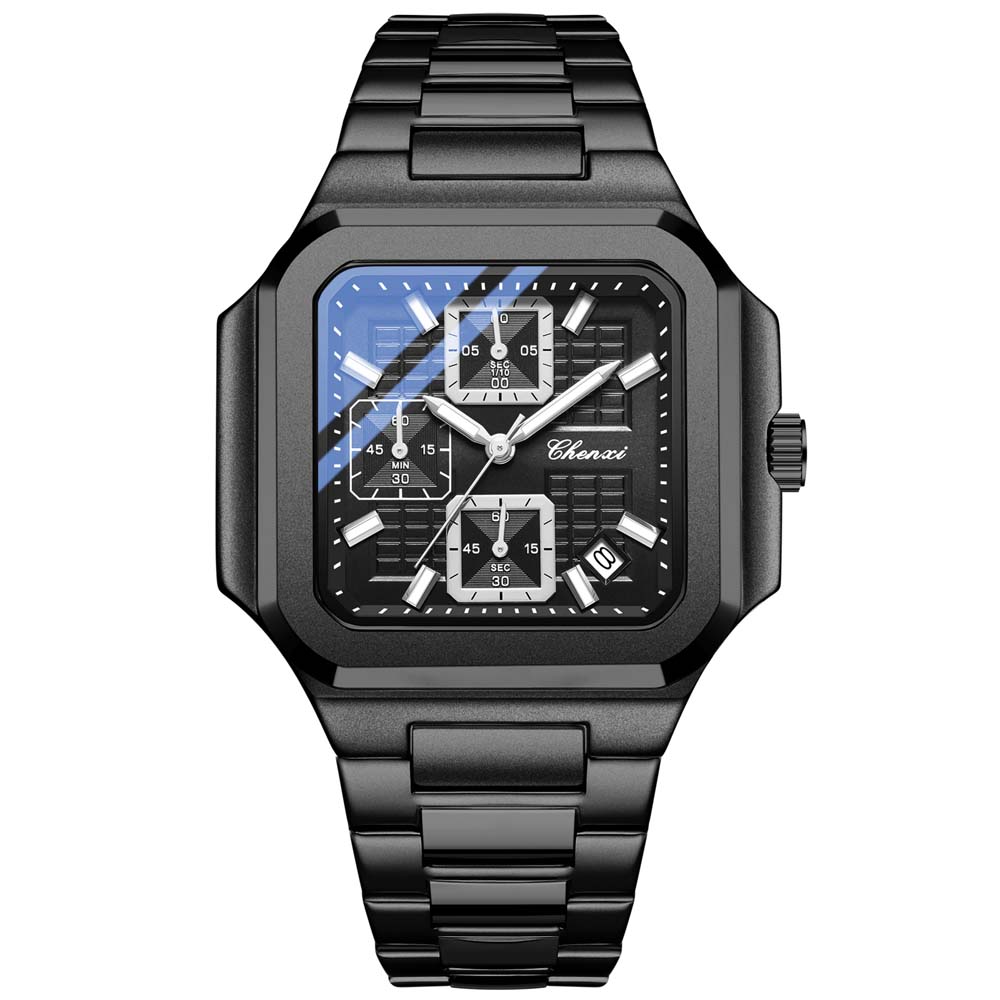 CHENXI New Fashion Men's Automatic Multifunction Wristwatch Calendar Water-Resistant Luminous Men's Quartz watch reloj hombre