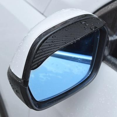 2 stk Bil Sidedør Bakspejl Regn Øjenbryn Solskærm Kulfiberlook Solskærm Sneafskærmning Vejrbeskyttelse Dæksel Auto Tilbehør