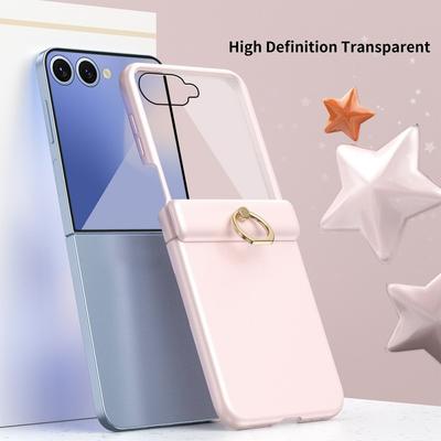 Ultra-dünner Ringständer Halter Flip7 Handyhülle Hoher Schutz Scharnier 2-in-1 Handyhülle für Samsung Galaxy Z Flip 7 6 5 Mattes Cover