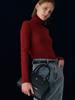 GENERALIDEA Ribbed Turtleneck Pullover [Burgundy] / Wbd4L05547