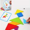 Wooden Tangram Puzzle Toys, Geometric Shape Toys, Parent Child Interactive Educational Toys, Holiday Gifts And Birthday Gifts.