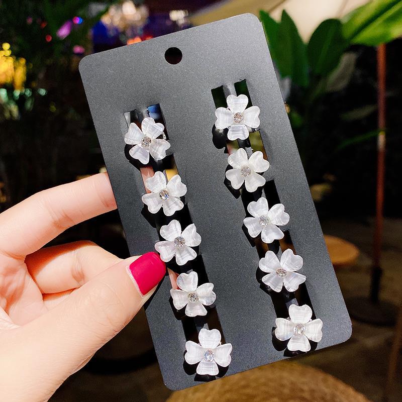 Princess Crown Baby Clip Hairstyle Children's Pearl Rhinestone Bean Buckle Hairpin Children's Girl Disc Hair Small Buckle Grab