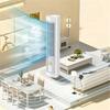 Cooling Air Conditioner Desk Tower Fan Portable Conditioning,Cooling with 3 Speeds Office USB Fan