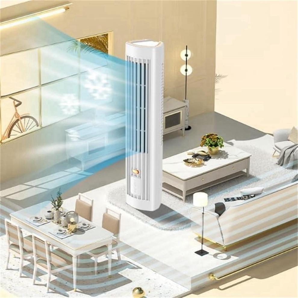 Cooling Air Conditioner Desk Tower Fan Portable Conditioning,Cooling with 3 Speeds Office USB Fan