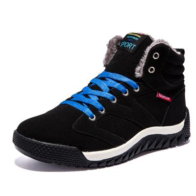 Fashion 2024 New Winter Wool Thickened Warm Men's Comfortable Ankle Boots Large Size Outdoor Leisure Hiking Boots