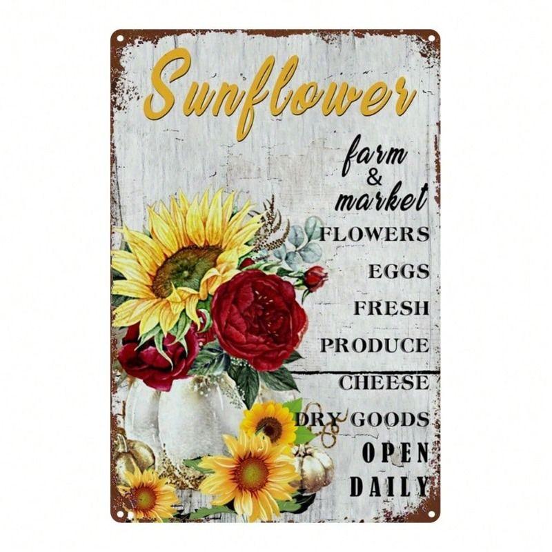Wall Hanging Metal Sign Decorative Art 20x30cm