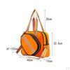 Badminton Shoulder Bag Large Handbag for Adults Pickleball Racquet Orange