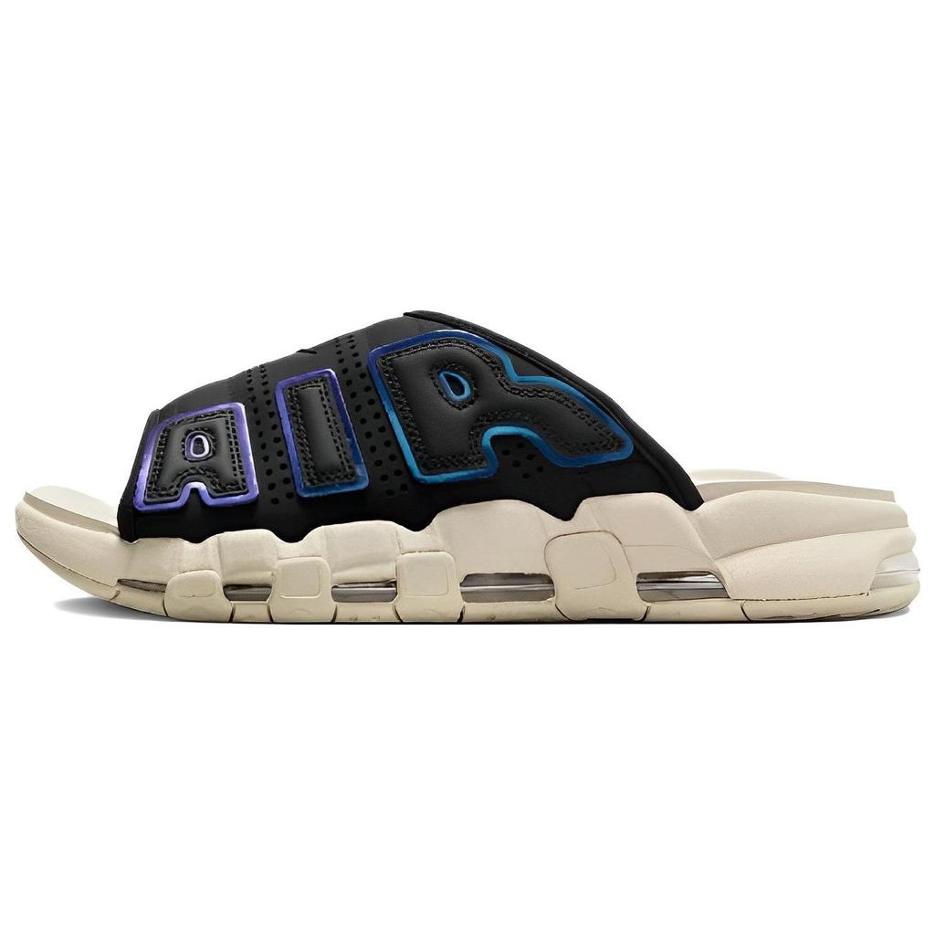Nike Air More Uptempo Slide Black Sanddrift Iridescent Men Sneakers Multi-Color Clear FB7802-001