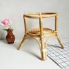 Chinese Rattan Plant Stand Rack Flower Round Shelf Decorative for Decoration Indoor