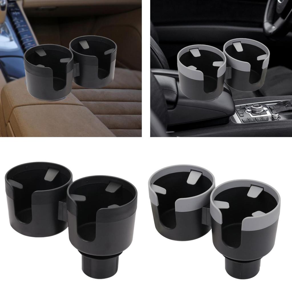 Dual Automotive Cup Holder Extender Removable Double Cup Holder Car Interior Organizer Drinks Holder for Truck Automotive RV