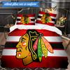 3PCS Blackhawks Printed Bedding Set For Bedroom dormitory,  Includes 1 Duvet Cover & 2 Pillowcases for All Seasons Home Decor Fan gifts