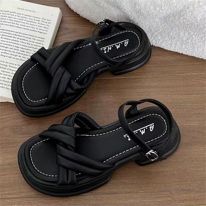 Internet Celebrity Popular Sandals Women's Summer Fashion Simple and Versatile Outer Wear Platform Non-slip Ins Trend Beach Women's Sandals