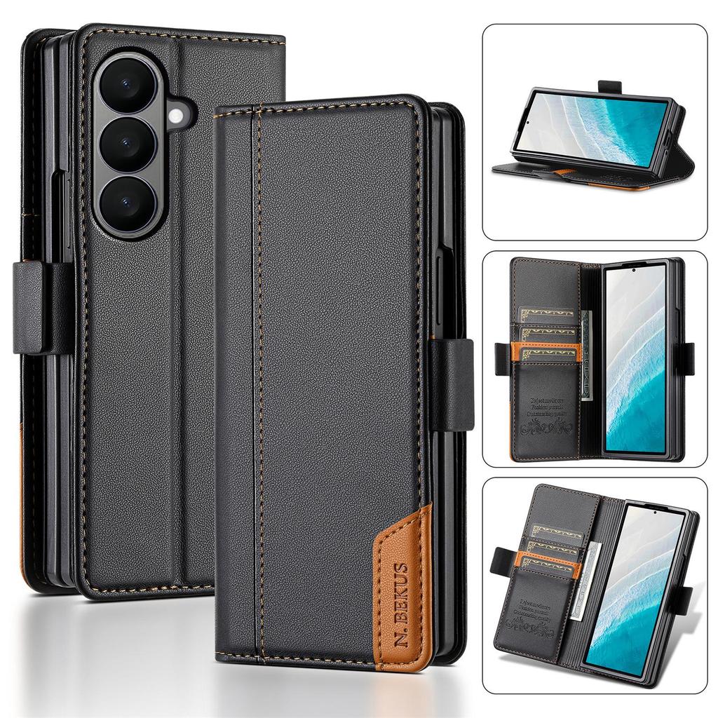 Magnetic Flip Card Slot Case for Samsung Galaxy Z Fold Series (3 to 7)