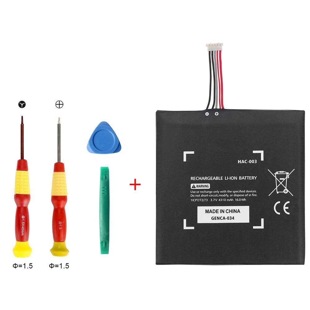OSTENT 4310mAh 3.7V HAC-003 Rechargeable Battery for Nintendo Switch Game Console Replacement Battery with Repair Tool Kit Battery with tools