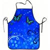1pc Blue Butterfly Abstract Art Print Apron, Durable And Easy To Clean, Adjustable Waistband, Polyester Material, for Kitchen Cooking, Gardening, Orch