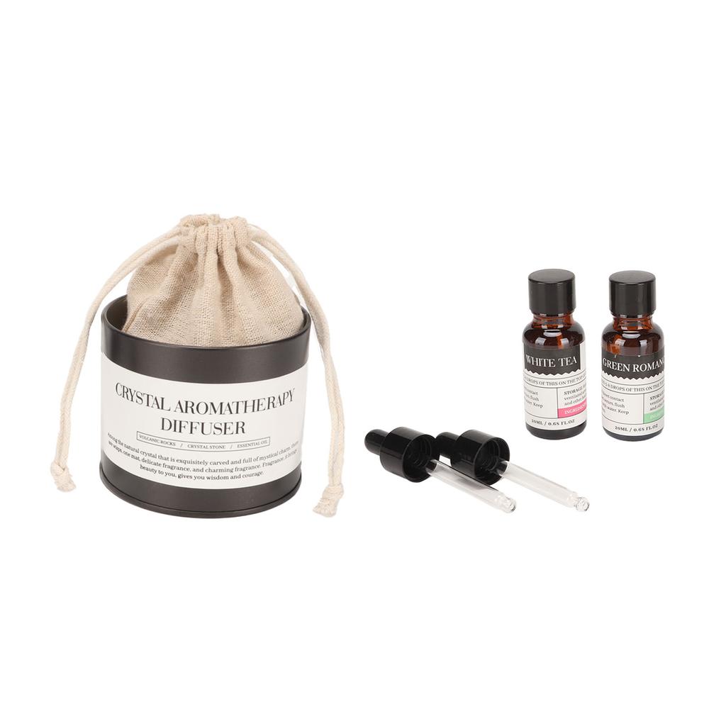 2pcs 20ml Essential Oil Aromatherapy Diffuser Set Reduce Stress Stone Diffuser for Bedroom