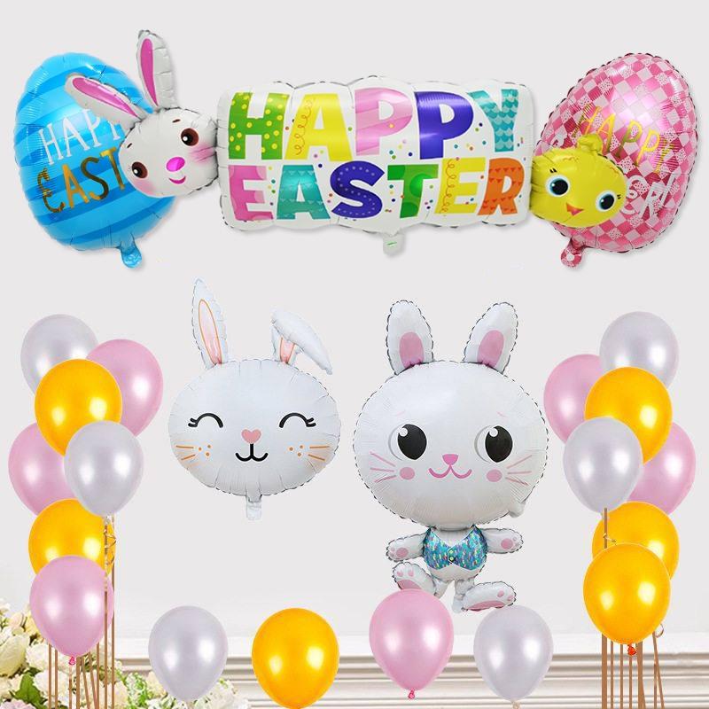 Aluminum Film Creative Pet Pet Balloons Rabbit Dog Cat Balloons Walking-With-Wheels Baby Shower Birthday Party Easter Balloons