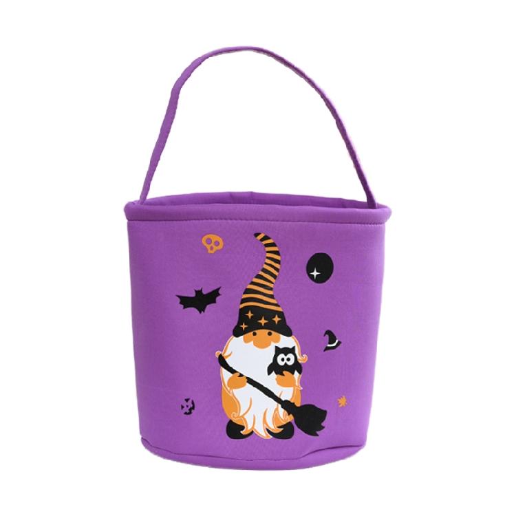 

Halloween Gnomes Pattern Canvas Tote Bag Gnomes Ornaments Halloween Party Decor