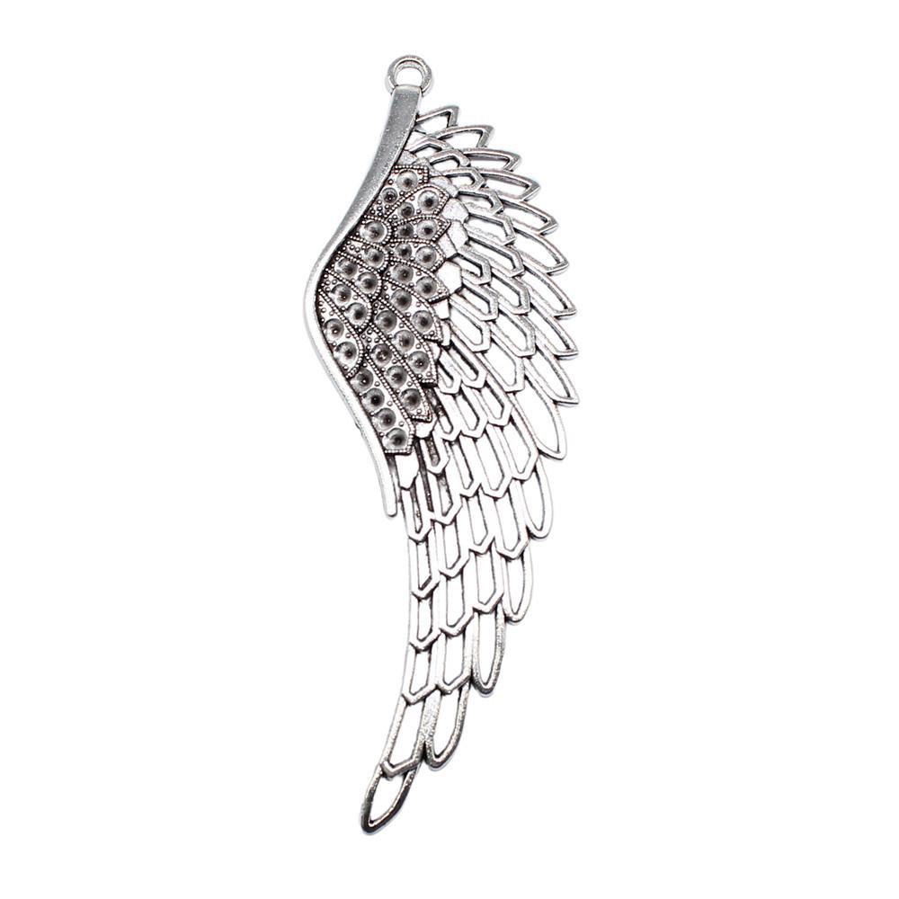Feather Wing Charms Antique Alloy Pendants For Bohemian Jewelry Making