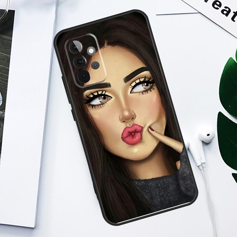 

Brunette Blonde Girl Cute For Samsung Galaxy A34 A54 A14 A55 A35 A15 A53 A33 A13 A05 A06 A16 A22 A32 A52 Phone Case Samsung A22 5G