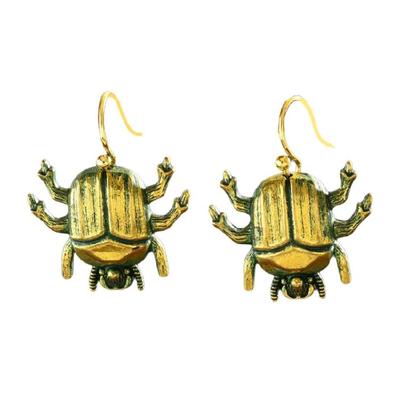 Fashionable Insect Themed Earrings Metallic Finish Ear Accessories Stylish Pendant Earrings Suitable for Women Wardrobe