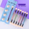 Double-Ended Nail Art Gradient Brush Set with Dotting Pen - 6 Pieces