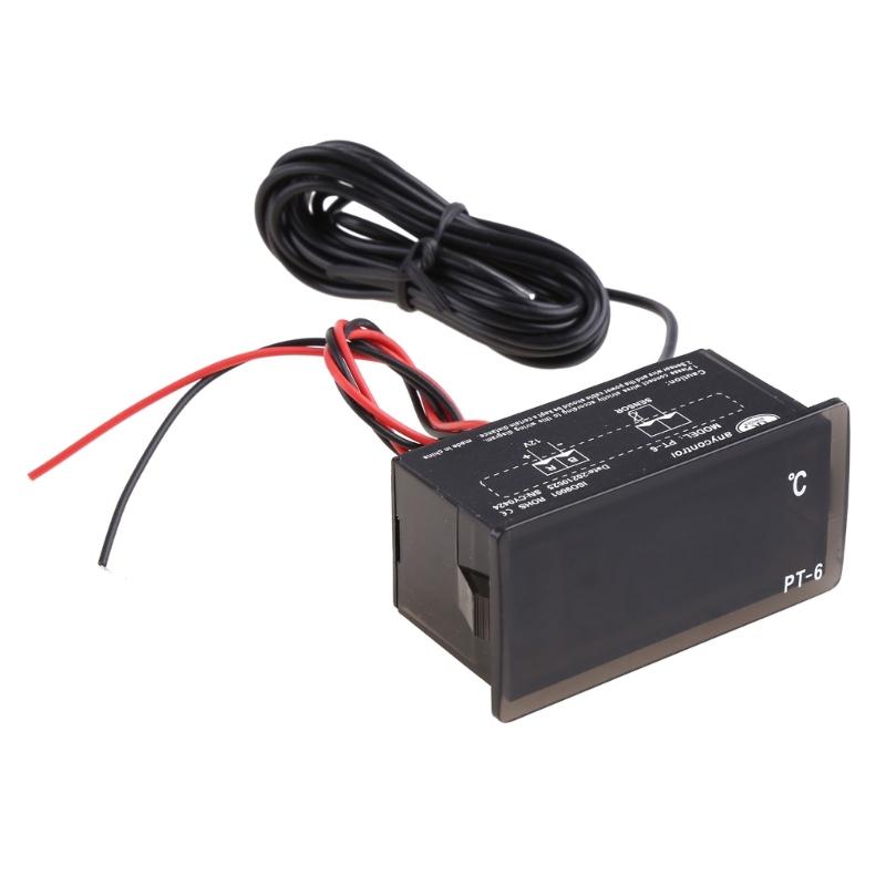 Heißes 12V Fahrzeug Auto LED Digitales Thermometer Temperaturmessgerät Sonde -40~110°C B03E