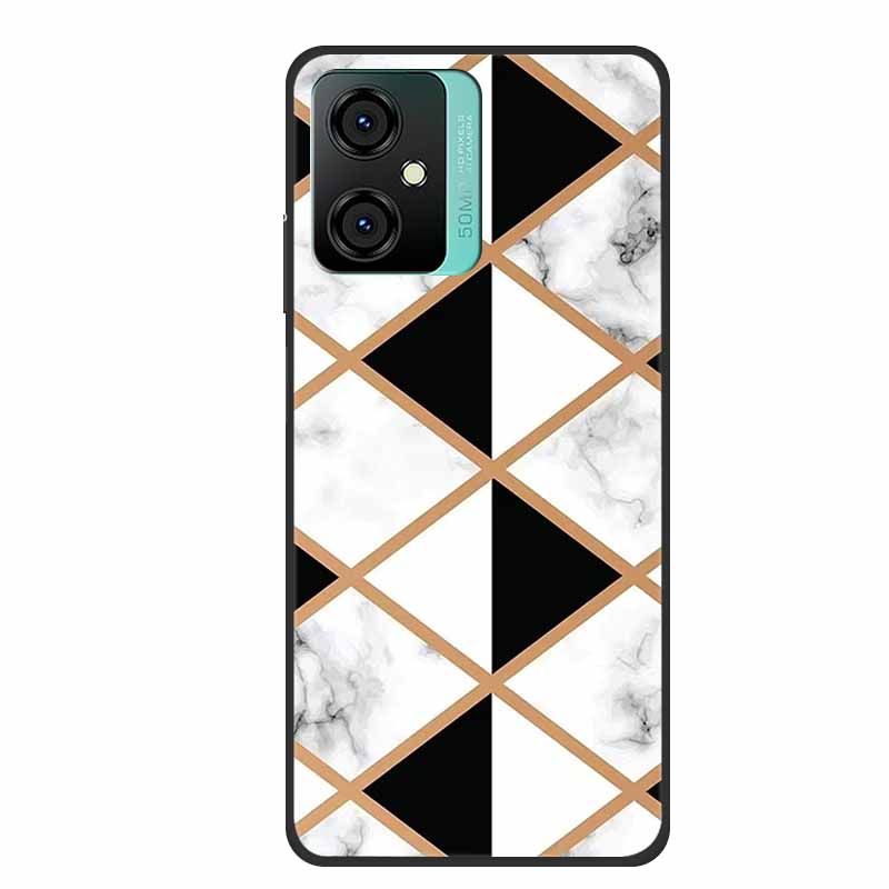 For Blackview Oscal C70 Phone Cover Case Luxury Silicone TPU For Blackview Oscal C 70 Soft Marble Flowers Protective Cases Coque