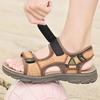 Men'S Trending Newest Summer Outdoor Leisure Non-Slip Beach Luxury Sandals Fashion Shoes Genuine Leather Slippers Men'S Sandalias