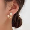 2023 Hot Design S925 Sterling Silver Pearl Stud Earrings - Two-Way Wear, Fashionable & Elegant