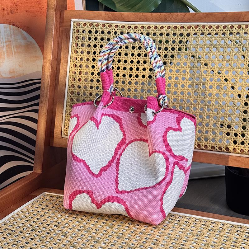 2025 Knitted Hollow-out Flower Handbag: Versatile, Large Capacity, Stylish Souvenir Gift