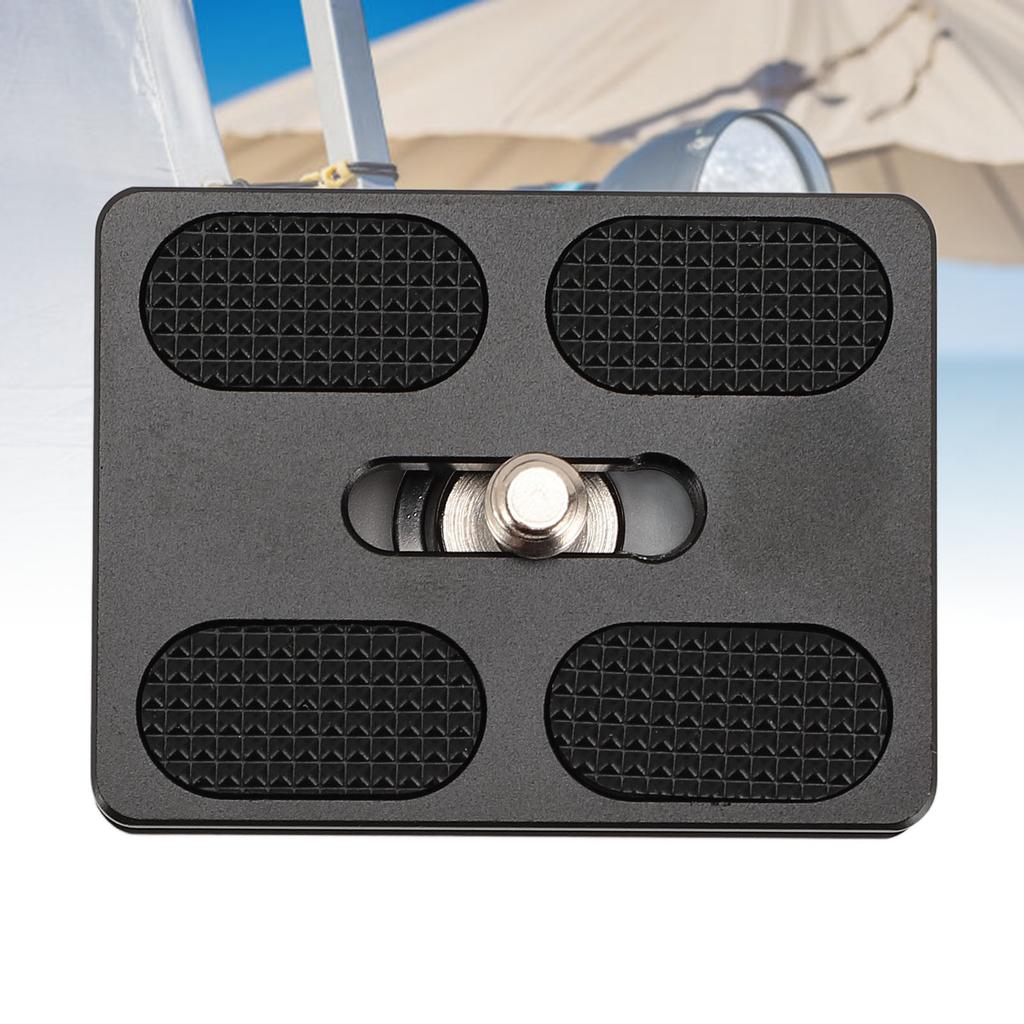 Quick Release Plate Aluminum Alloy 38mm Slot Standard 1/4in Thread Camera Tripod Quick Release Plate for Camera Stabilizer
