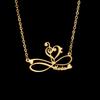 Atoztide Personalized Custom Infinity Name Necklace for Women Stainless Steel Clavicle Pendant Link Chain Birthday Jewelry Gift